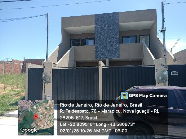 Casa em Nova Iguaçu, Marapicu, Rua Basalto, N. 16, Cs 02, RJ. Área: 58.6m2