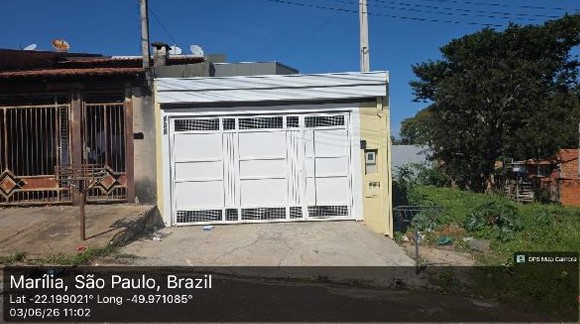 Casa em Marília, Jardim Virginia, Rua Lazaro Fonseca, N. 215, Qd 18 Lt B Destacado Do Lote N° 20, SP. Área: 91.16m2 Casa em Marília, Jardim Virginia, Rua Lazaro Fonseca, N. 215, Qd 18 Lt B Destacado Do Lote N° 20, SP. Área: 91.16m2