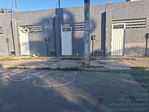 Casa em São Gonçalo, Pacheco, Rua Cardeal Arco Verde, N. 166, Cs 06, RJ. Área: 27.15m2