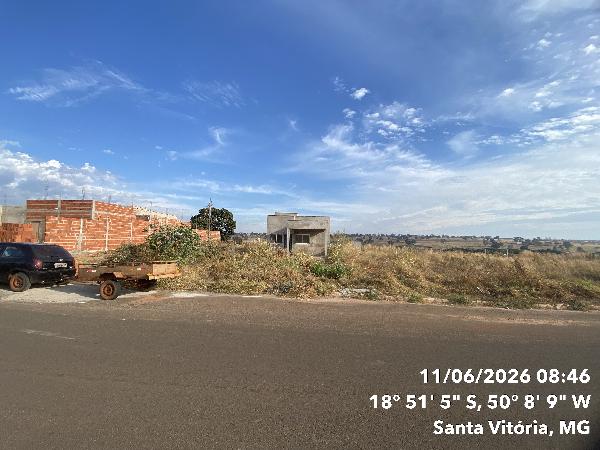 Terreno em Santa Vitória, Bairro Brasil, Avenida Sebastião Ribeiro Franco, N. Sn, Lt 09 Qd 177, MG. Área: 300m2