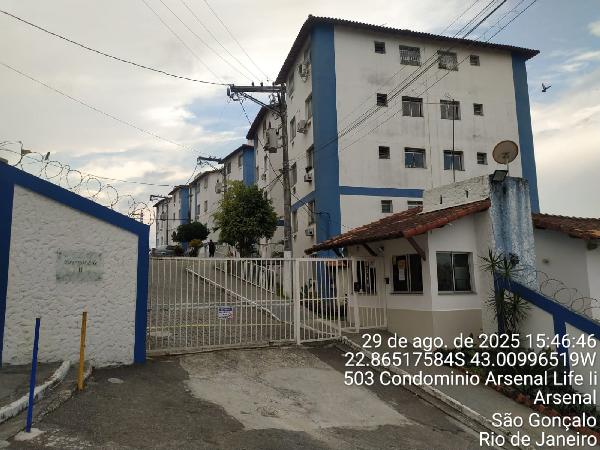 Apartamento em São Gonçalo, Arsenal, Rua Jose Gomes Amado, N. 50, Apto 101, Bl 03, RJ. Área: 47.34m2