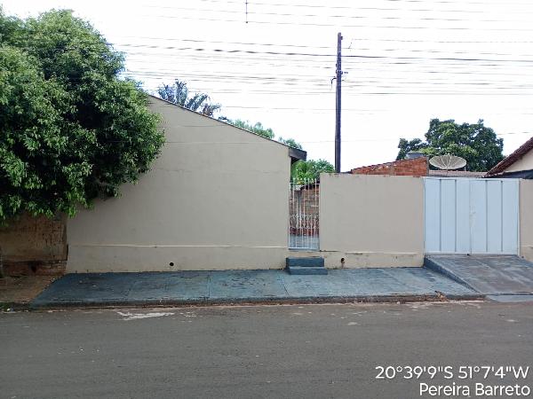 Casa em Pereira Barreto, Vila Carvalho, Rua Conselheiro Rui Barbosa, N. 446, Qd 05 Lt 19b, SP. Área: 60m2