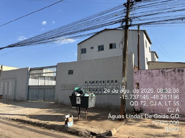Apartamento em Águas Lindas de Goiás, Parque Da Barragem Setor 09, Quadra 72, N. Sn, Apto 205, Lt 57 Cj B Rua Araguaia, GO. Área: 46.06m2
