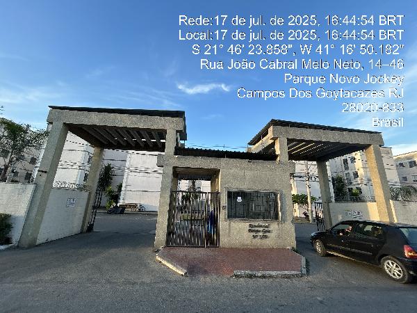 Apartamento em Campos dos Goytacazes, Parque Novo Jockey, Rua Joao Cabral De Melo Neto, N. 3, Apto 103, Bl 07a, RJ. Área: 41.85m2