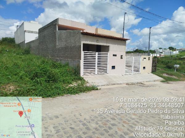 Casa em Itabaiana, Dos Estados, Avenida SÃO Paulo, N. 114,, PB. Área: 50m2