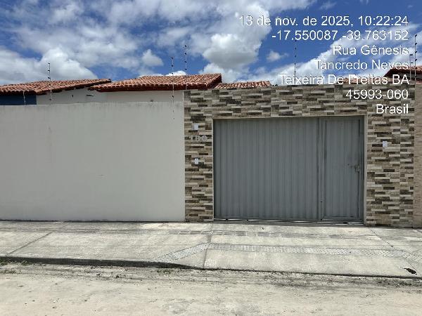 Casa em Teixeira de Freitas, Tancredo Neves, Rua Genesis, N. 180, Lt 04 Cs 02, BA. Área: 55.93m2