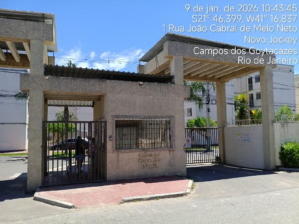 Apartamento em Campos dos Goytacazes, Parque Novo Jockey, Rua Joao Cabral De Melo Neto, N. 03, Apto 404, Bl 8a, RJ. Área: 41.85m2