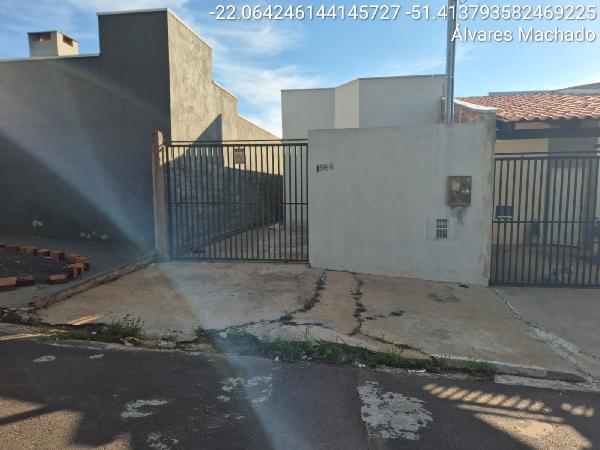 Casa em Álvares Machado, Jardim Panorama, Rua Manoel Bandeira, N. 158, Lt 04b Qd K, SP. Área: 55.45m2