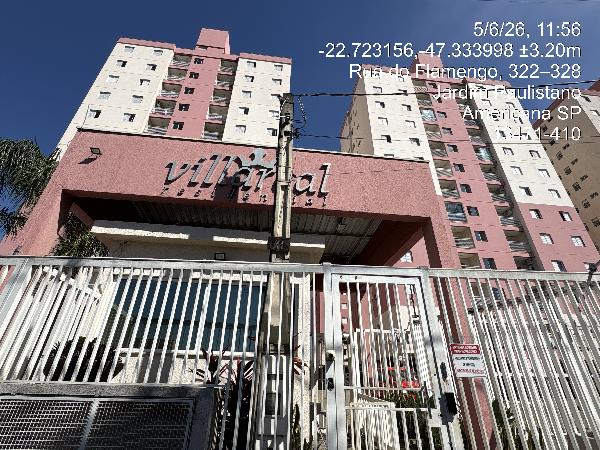 Apartamento em Americana, Jardim Bela Vista, Rua Do Flamengo, N. 311, Apto 121, Bl E Box 191, SP. Área: 58.19m2