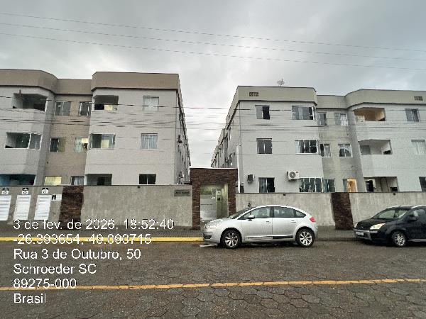Apartamento em Schroeder, Centro Norte, Rua 03 De Outubro, N. 98, Apto 101, Bl A, SC. Área: 63.67m2