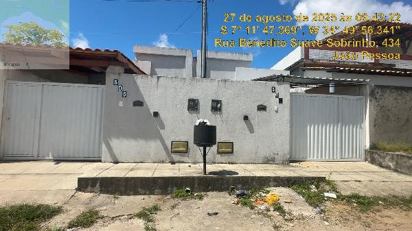 Casa em João Pessoa, Paratibe, Rua Benedito Suave Sobrinho, N. 504, Casa 502, PB. Área: 56.67m2