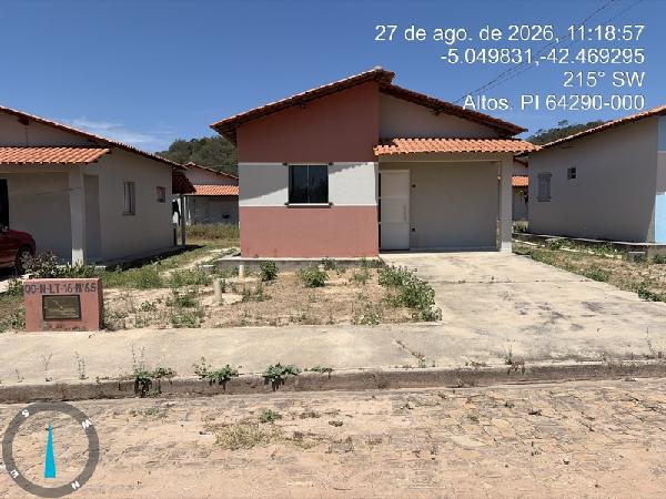 Casa em Altos, Bairro Santa Luz, Rua Viii, N. 65, Lt 16 Qd N Lot Jd Cidade Residence Iii, PI. Área: 55.48m2