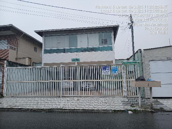 Casa em Praia Grande, Samambaia, Avenida Pau Brasil, N. 507, Cs 6, SP. Área: 53.48m2