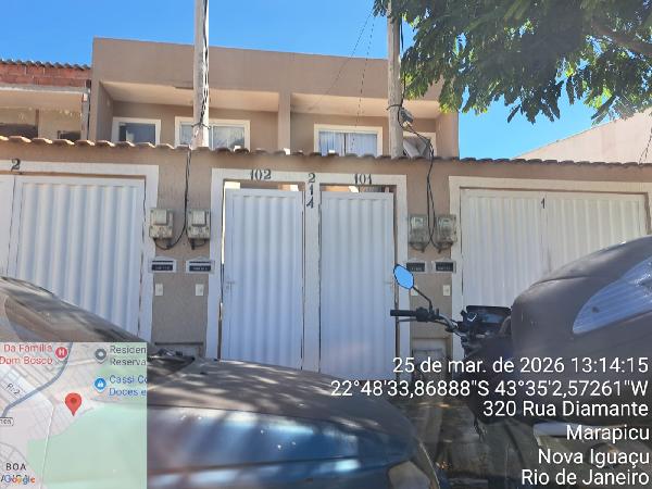 Apartamento em Nova Iguaçu, Marapicu, Rua Kimberito, N. 214, Apto 101, Lt 09 Qd 22, RJ. Área: 52.4m2