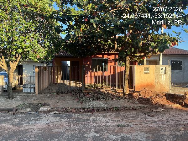 Casa em Mariluz, Centro, Rua Presidente Roosevelt, N. 448, Data 03a Subdiv Da Data 03 Qd 103, PR. Área: 62m2 Casa em Mariluz, Centro, Rua Presidente Roosevelt, N. 448, Data 03a Subdiv Da Data 03 Qd 103, PR. Área: 62m2