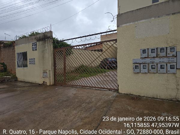 Apartamento em Cidade Ocidental, Parque Napolis A, Rua 04 Qd 16, N. S/N, Apto 201, Lt 02 Qd 16, GO. Área: 50.77m2