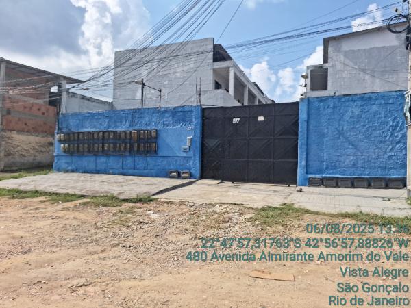 Casa em São Gonçalo, Vista Alegre, Avenida Almirante Amorim Do Vale, N. 577, Cs 12 Lt 33 Qd 08, RJ. Área: 26.4m2