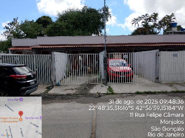 Casa em São Gonçalo, Monjolos, Rua Felipe Camara, N. 164, Casa 05, RJ. Área: 40.32m2 Casa em São Gonçalo, Monjolos, Rua Felipe Camara, N. 164, Casa 05, RJ. Área: 40.32m2