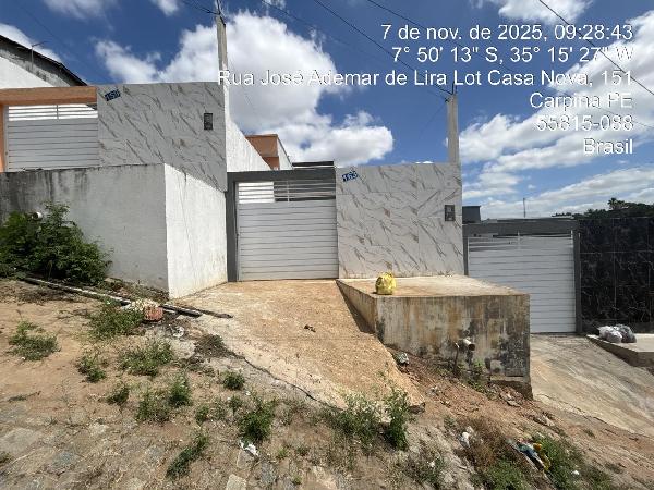 Casa em Carpina, Sòo Josú, Rua Jose Ademar De Lira, N. 163, Area A8c, PE. Área: 58.15m2