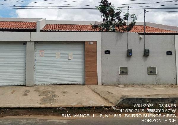 Casa em Horizonte, Buenos Aires, Rua Manoel Luis, N. 1846 A,, CE. Área: 76.9m2