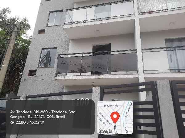 Apartamento em São Gonçalo, Trindade, Avenida Tenente Manoel Henrique Da Silva, N. 1400, Apto 103, Lt 02c Qd 135, RJ. Área: 30.6m2