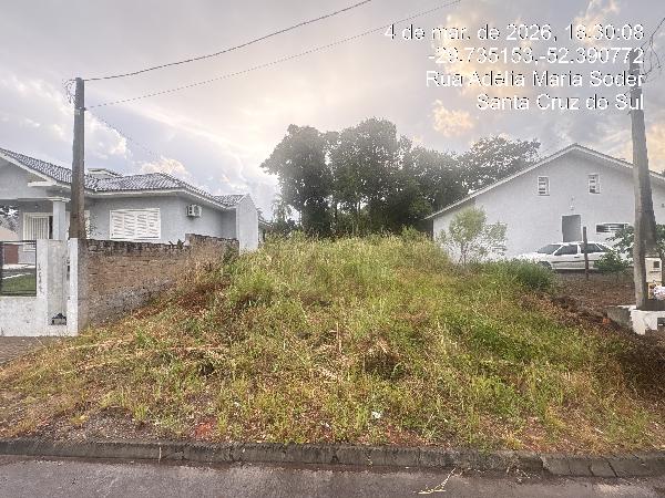 Terreno em Santa Cruz do Sul, Joao Alves, Rua 26, N. Sn, Lt 03 Qd 39, RS. Área: 360m2