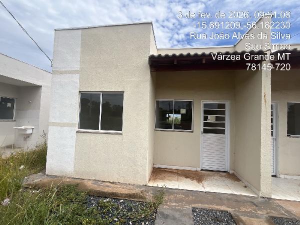 Casa em Várzea Grande, Sao Simao, Rua Jose Paranhos Da Silva, N. Sn, Qd 58, Lt 24b, MT. Área: 69.58m2