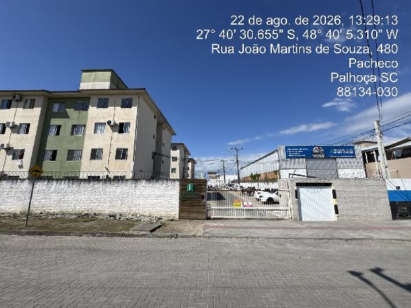 Apartamento em Palhoça, Pachecos, Rua Jose Paulo Esteves Avila, N. 480, Apto 228, Bl 2b, SC. Área: 44.94m2