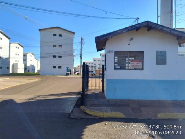 Apartamento em Campo Grande, Residencial Ramez Tebet, Rua Claudio Coutinho, N. 1400, Apto 32, 3° Pav Bl 18 Lt J3, MS. Área: 42.64m2