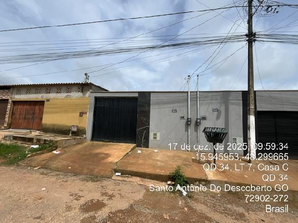 Casa em Santo Antônio do Descoberto, Jardim Ana Beatriz I, Quadra Quadra 40, N. Sn, Lote 30b, Quadra 40, GO. Área: 71.14m2