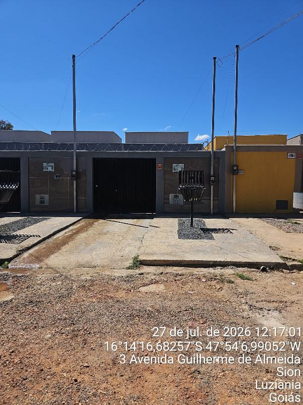 Casa em Luziânia, Jardim Sion, Rua Professora Guiomar Grammont Machado, N. Sn, Cs 01 Lt 07 Qd 04, GO. Área: 81.56m2