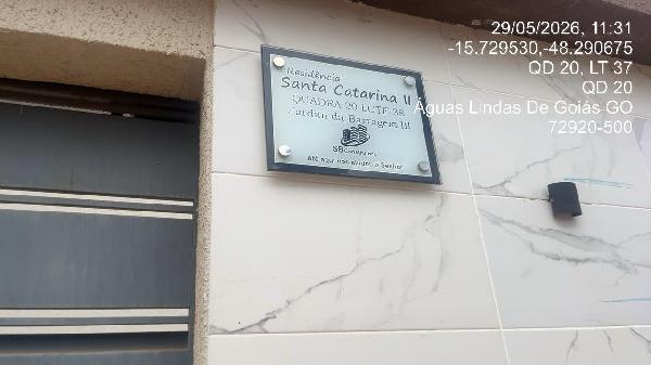 Apartamento em Águas Lindas de Goiás, Jardim Da Barragem Iii, Rua 11, N. Sn, Apto 103, Lt 38 Qd 20 Vg 103 1 Pav Terreo, GO. Área: 50.69m2