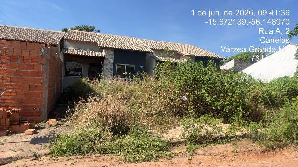 Casa em Várzea Grande, Canelas, Rua Paracaica, N. Sn, Quadra 04   Lote 09, MT. Área: 64.95m2