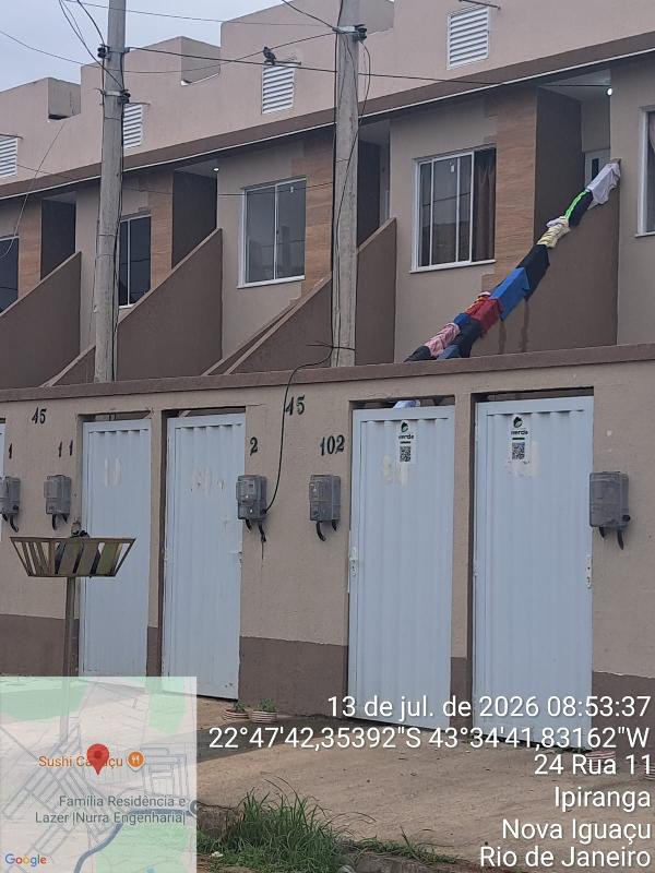 Casa em Nova Iguaçu, Ipiranga, Rua Onze, N. 45, Cs 02 Lt 04 Qd N, RJ. Área: 42.45m2 Casa em Nova Iguaçu, Ipiranga, Rua Onze, N. 45, Cs 02 Lt 04 Qd N, RJ. Área: 42.45m2