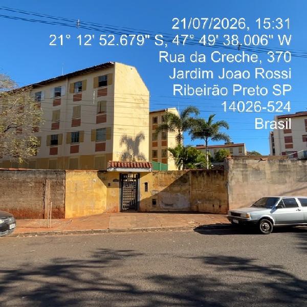 Apartamento em Ribeirão Preto, Jardim Joao Rossi, Rua Da Creche, N. 370, Apto 10-A, Bl C, SP. Área: 42.23m2