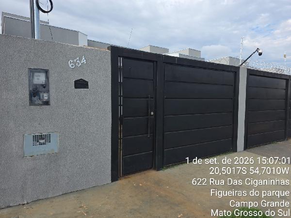 Casa em Campo Grande, Residencial Figueiras Do Parque, Rua Das Ciganinhas, N. 634, Cs 02 Lt 15 Qd 39, MS. Área: 46.37m2 Casa em Campo Grande, Residencial Figueiras Do Parque, Rua Das Ciganinhas, N. 634, Cs 02 Lt 15 Qd 39, MS. Área: 46.37m2