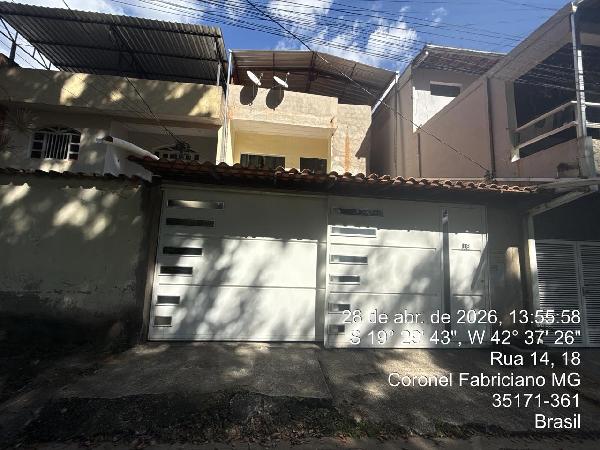 Casa em Coronel Fabriciano, Sylvio Pereira I, Rua Marlieria (Antiga Rua V14), N. 16, Lt 22 Qd 16, MG. Área: 100.89m2