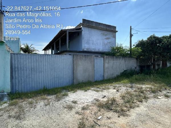 Casa em São Pedro da Aldeia, Sapeatiba Mirim, Rua Projetada H, N. Sn, Qd 24 Lt 13, RJ. Área: 70m2