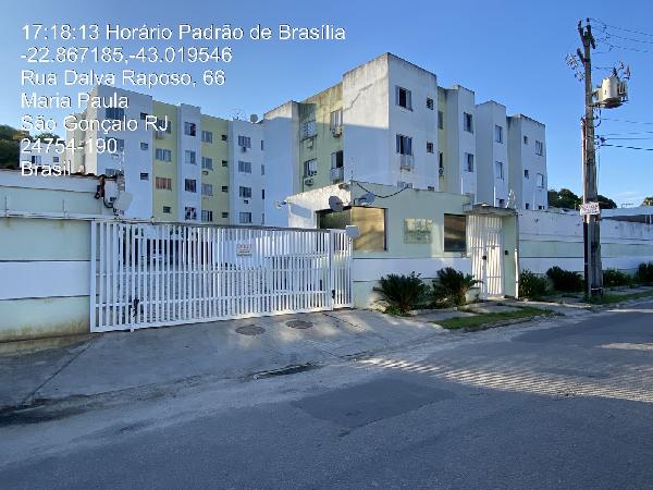 Apartamento em São Gonçalo, Maria Paula, Rua Dalva Raposo, N. 900, Apto 201, Bl 03, RJ. Área: 45.7m2