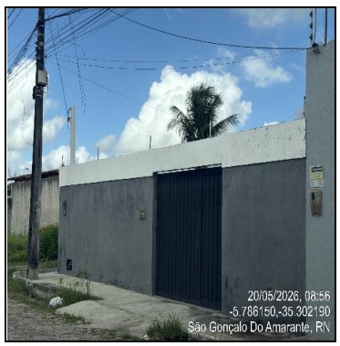 Casa em São Gonçalo do Amarante, Santo Antonio Do Potengi, Rua General Leco, N. 378, Qd U Lt 27, RN. Área: 69.15m2