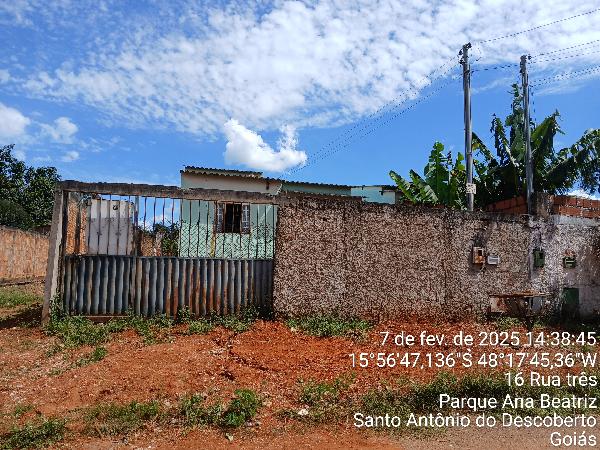 Casa em Santo Antônio do Descoberto, Jardim Ana Beatriz I, Quadra Quadra 17, N. S/N, Lt 10-B Rua 04, GO. Área: 59m2