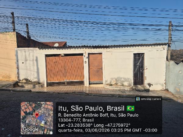 Casa em Itu, Nucleo Habitacional Sao Judas Tadeu, Rua Benedicto Antonio Boff, N. 72, Lote 06 Quadra 03 Tipo 9, SP. Área: 158.43m2