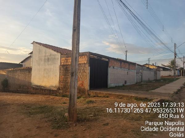 Casa em Cidade Ocidental, Parque Napolis A, Rua 15, N. Sn, Cs 01 Lt 16 Qd 20, GO. Área: 64.35m2
