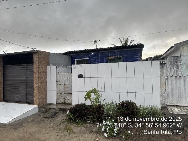 Casa em Santa Rita, Planalto Santa Rita, Rua Euzebio Enedinio Da Costa, N. 122, Cs103, Lt 24, Qd 24, PB. Área: 45.86m2