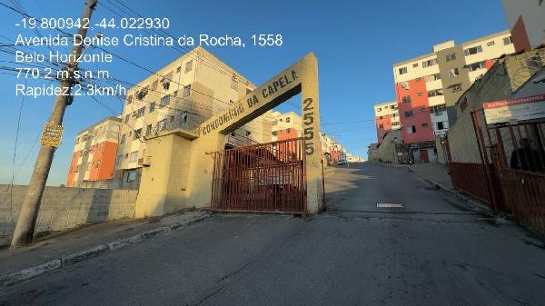 Apartamento em Ribeirão das Neves, Justinópolis, Avenida Denise Cristina Da Rocha, N. 2555, Apto 002, Bl 15, MG. Área: 46.96m2