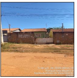 Casa em Santo Antônio do Descoberto, Jardim Ana Beatriz Ii, Rua 27, N. 20, Lt 20e, Qd 76, GO. Área: 62.73m2