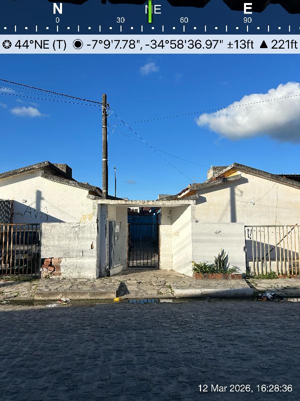 Casa em Santa Rita, Portal De Tibiri, Rua Julio Francisco De Lima, N. 122, Casa 103, Lote 466-A, Quadra 20, PB. Área: 45m2