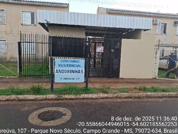 Apartamento em Campo Grande, Varandas Do Campo, Rua Cabreuva, N. 107, Apto 04, Bl 23, Qd 04, MS. Área: 42.91m2