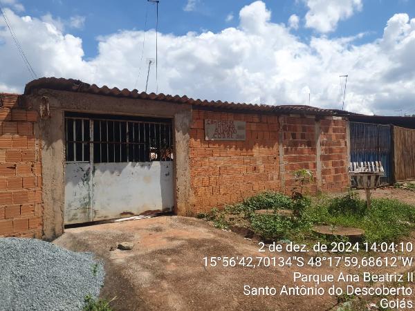 Casa em Santo Antônio do Descoberto, Jardim Ana Beatriz I, Quadra 40, N. S/N, Lt 10, GO. Área: 67.2m2