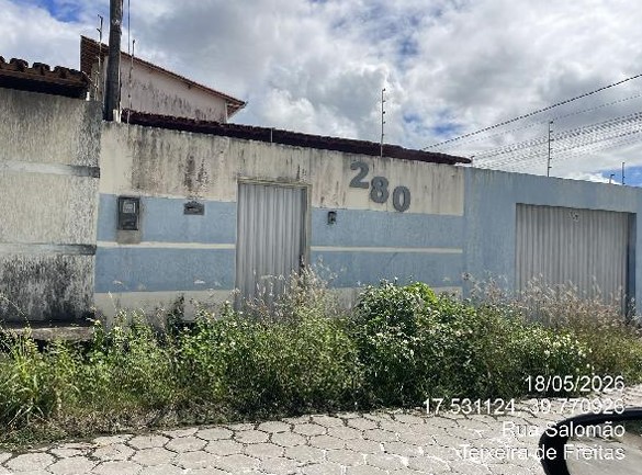 Casa em Teixeira de Freitas, Jard Beira Rio, Rua Salmao, N. 280, Lt 14 Qd 02, BA. Área: 69.93m2
